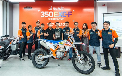 Xe "cào cào" KTM 350 EXC-F Six Days ra mắt tại Việt Nam