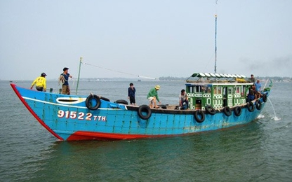 Tàu cá cứu 11 ngư dân bị trôi dạt trong tình trạng kiệt sức