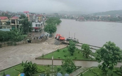 Quảng Ninh: phá đập tràn cứu ngập cho TP Uông Bí