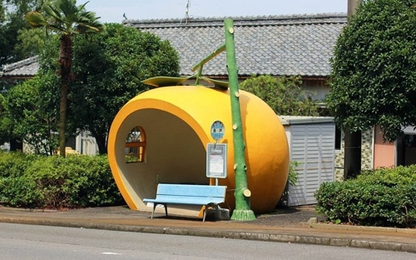 Những trạm dừng xe buýt hình hoa quả ở Nhật