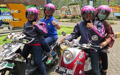 Dịch vụ "taxi 2 bánh" dành cho nữ giới ở Indonesia