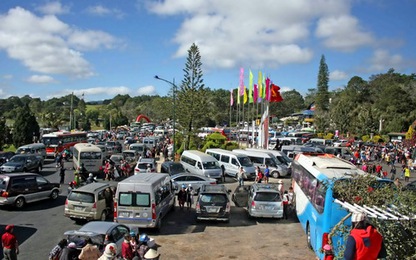 Đà Lạt điều 1.000 cảnh sát xử lý kẹt xe ở Festival Hoa