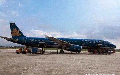 Hỏng thủy lực phanh, máy bay Vietnam Airlines xin hạ cánh ưu tiên