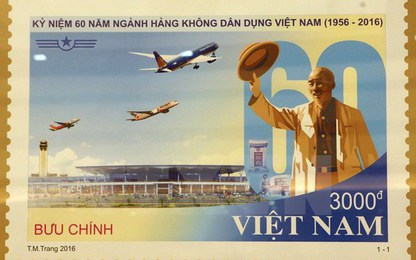 Phát hành bộ tem kỷ niệm 60 ngành hàng không dân dụng Việt Nam