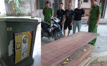 Nghệ An: Bắt nhóm đối tượng trộm két sắt