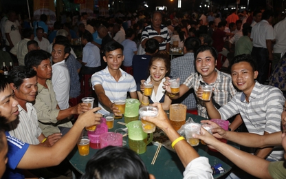 Ngày hội Bia Hà Nội tại Quảng Trị tiêu thụ lượng bia khổng lồ