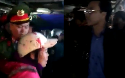 Đi kiểm tra VSATTP, Chủ tịch UBND huyện Hương Khê bị tạt tiết lợn