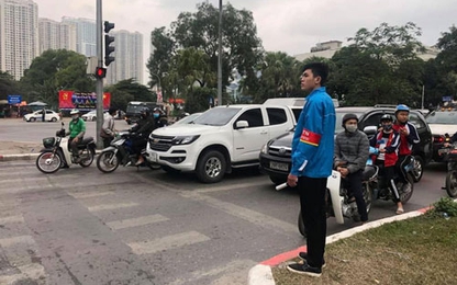Thành đoàn Hà Nội tổ chức trông giữ xe miễn phí dịp cận Tết