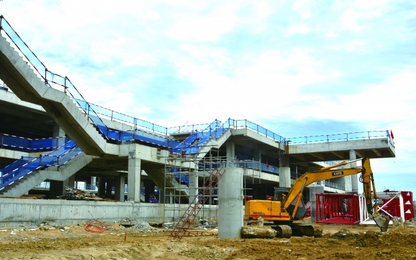 Sôi động trên công trường xây dựng nhà ga quốc tế sân bay Đà Nẵng