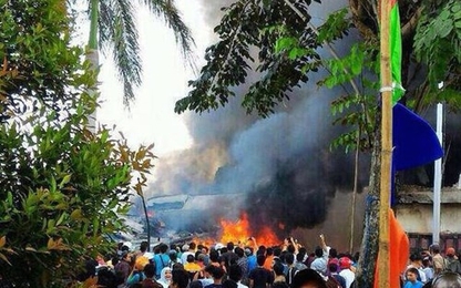 Máy bay C-130 rơi tại Indonesia, ít nhất 30 người thiệt mạng
