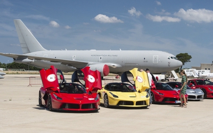 Hơn 100 siêu xe Ferrari quy tụ tại thành Rome