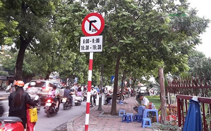 Hà Nội: Biển cấm mới trên tuyến đường Láng