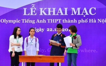 Gần 2.000 học sinh Hà Nội dự thi Olympic tiếng Anh