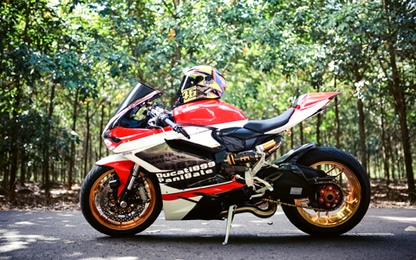 Ducati 899 Panigale độ vành mạ vàng của tay chơi Đồng Nai