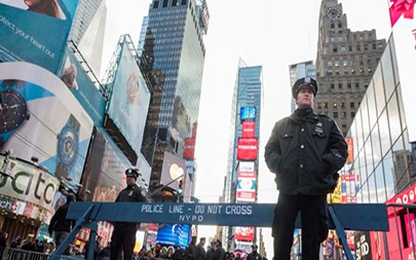 New York huy động 6.000 cảnh sát đảm bảo an ninh đón năm mới