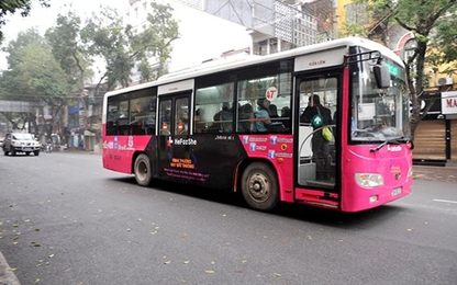 Chuyến xe buýt đặc biệt trên đường phố Hà Nội
