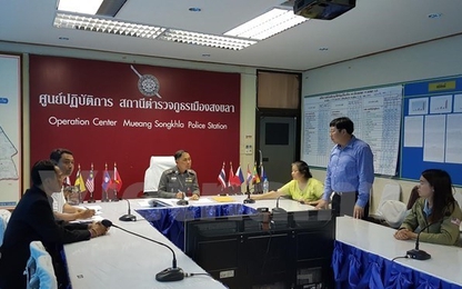 Hải quân Thái Lan họp báo về vụ bắt giữ 47 ngư dân Việt Nam