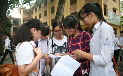 Hà Nội: Học sinh phải khảo sát văn, toán trước khi thi THPT