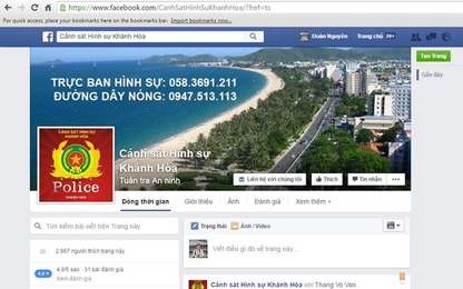 Cảnh sát hình sự lập Facebook tấn công tội phạm