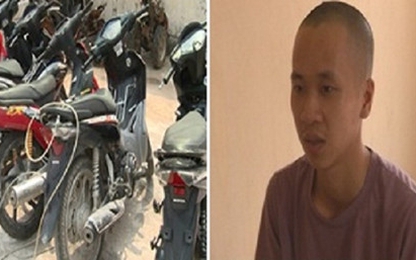 Bắt 'siêu' đạo chích một mình trộm 7 xe máy