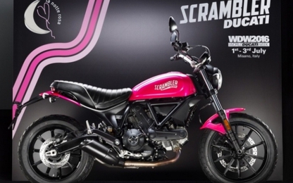 Hãng Ducati giới thiệu chiếc Scramber Sixty2 màu hồng độc đáo