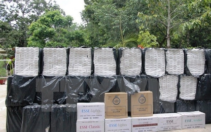 Long An: Thu giữ hơn 35.000 gói thuốc lá vận chuyển lậu