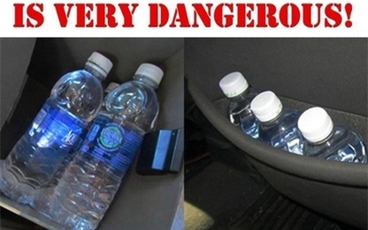 Tuyệt đối không uống nước đóng chai để trong ô tô?