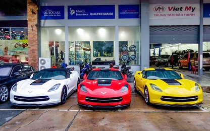 Ba xe thể thao Corvette Stingray tại TP.HCM