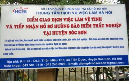 Phiên giao dịch việc làm cho lao động BHTN tại huyện Sóc Sơn