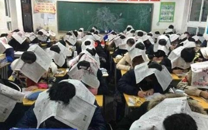 Giáo viên Trung Quốc nghĩ 'chiêu độc' ứng phó với học sinh quay bài