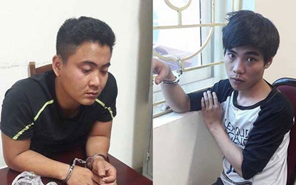Hai thanh niên cầm sắt vụt cảnh sát cơ động