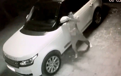 Trộm bẻ 2 gương Range Rover trong 30 giây
