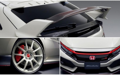 Honda Civic Type R đẳng cấp hơn nhờ bộ phụ kiện carbon mới
