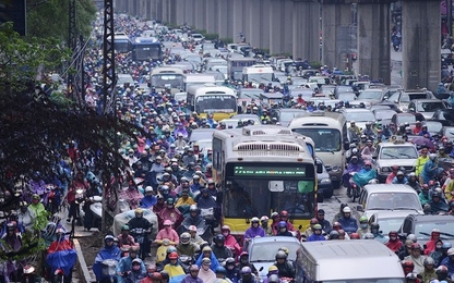 Hà Nội bắt đầu thực hiện lộ trình cấm xe máy vào nội đô