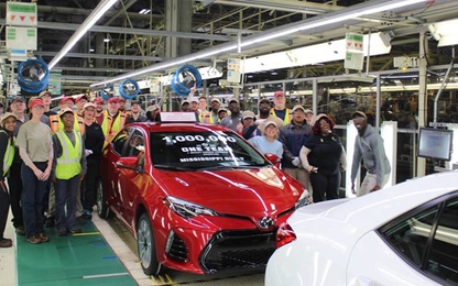 Toyota Corolla thứ 1 triệu xuất xưởng tại Mỹ