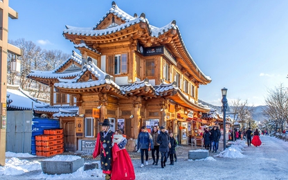 Ngắm Hàn Quốc lãng mạn phủ mình trong tuyết trắng