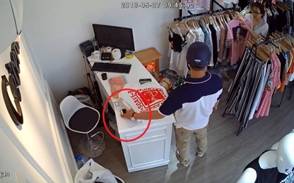 Người đàn ông vờ mua hàng rồi trộm iPhone 7 trong shop quần áo