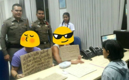 Khách Tây bị cảnh sát Thái Lan bắt vì xin tiền đi du lịch