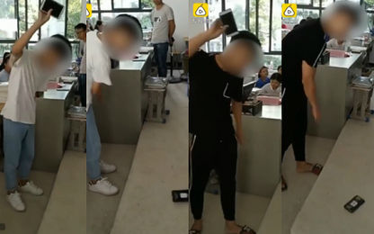 Học sinh Trung Quốc phải ném vỡ điện thoại vì dùng trong lớp