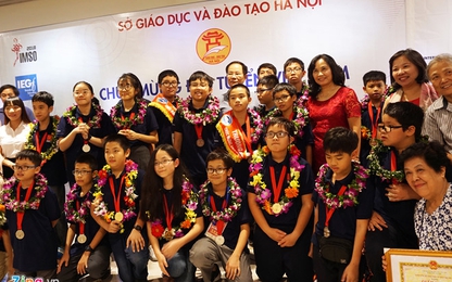 Hà Nội đón 23 học sinh đoạt huy chương Olympic Toán, Khoa học quốc tế