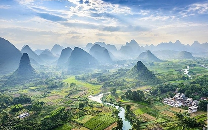 Những địa danh đẹp ở Trung Quốc chụp từ trên cao