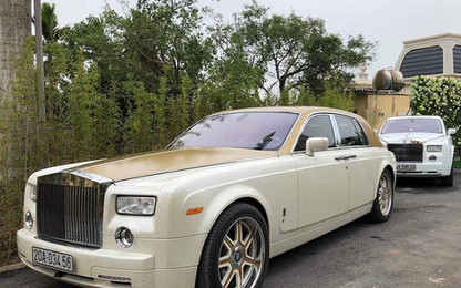 Rolls-Royce Phantom "biển khủng" rước cô dâu vàng đeo trĩu cổ