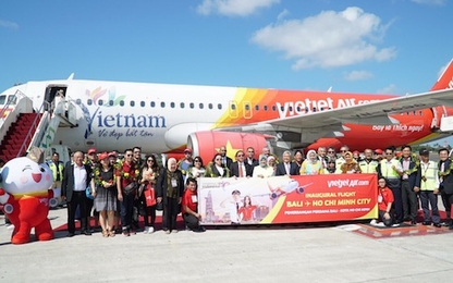 Vietjet khai trương đường bay thẳng đến Bali