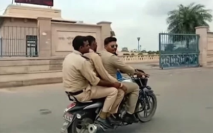 Cảnh sát Ấn Độ bị phạt gấp đôi nếu vi phạm giao thông