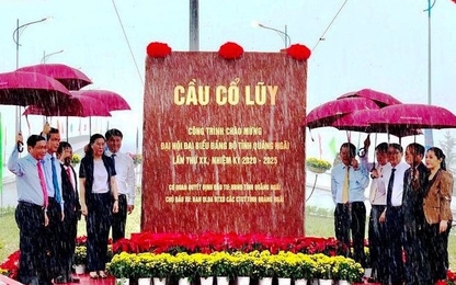 Thông xe cầu Cổ Lũy 2.250 tỷ đồng, lớn nhất tỉnh Quảng Ngãi