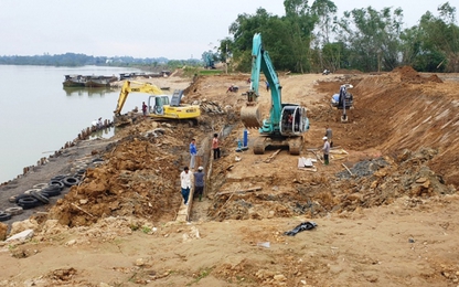 Quảng Nam: Bến thủy xây trái phép trên sông Thu Bồn