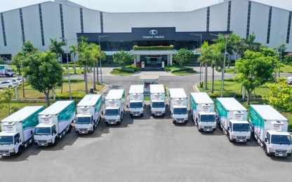 Thaco tặng 126 xe vận chuyển vắc xin phục vụ tiêm chủng lưu động