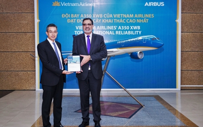 Airbus A350 XWB đánh giá Vietnam Airlines đạt Top tin cậy cao nhất thế giới