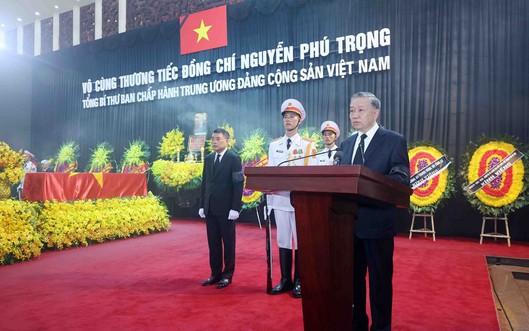 Tổng Bí thư Nguyễn Phú Trọng là nhà tư tưởng, nhà lãnh đạo kiên trung, truyền cảm hứng cho toàn Đảng, toàn dân